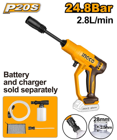 INGCO -  Cordless pressure washer 20v CPWLI2036