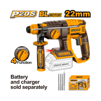 INGCO -  Cordless rotary hammer 20v CRHLI20208