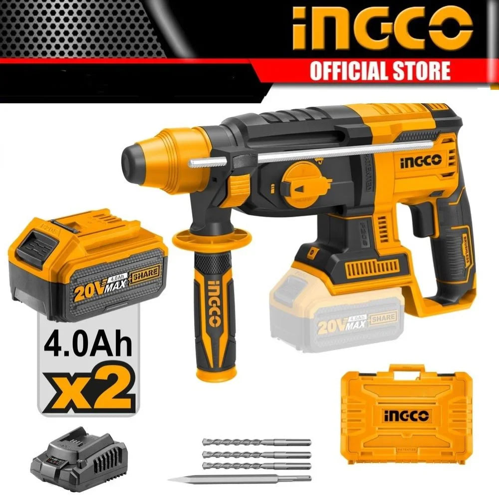 INGCO -  Cordless rotary hammer 20v CRHLI202287