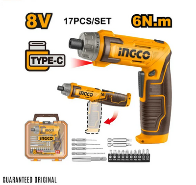 INGCO -  Cordless screwdriver 4v CSDLI08025