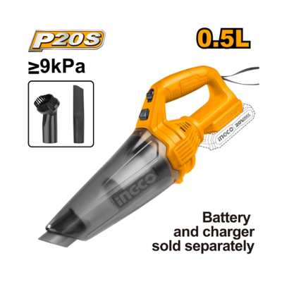 INGCO -  Cordless vacuum cleaner 20v CVLI201261