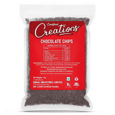 Candyland Creations - Chocolate Chips - 1 KG x 12 Packs