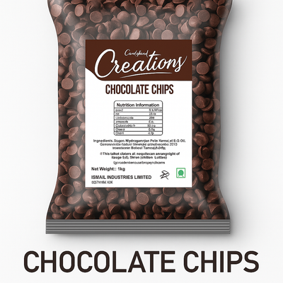 Candyland Creations - Chocolate Chips - Premium - 1 KG x 12 Packs