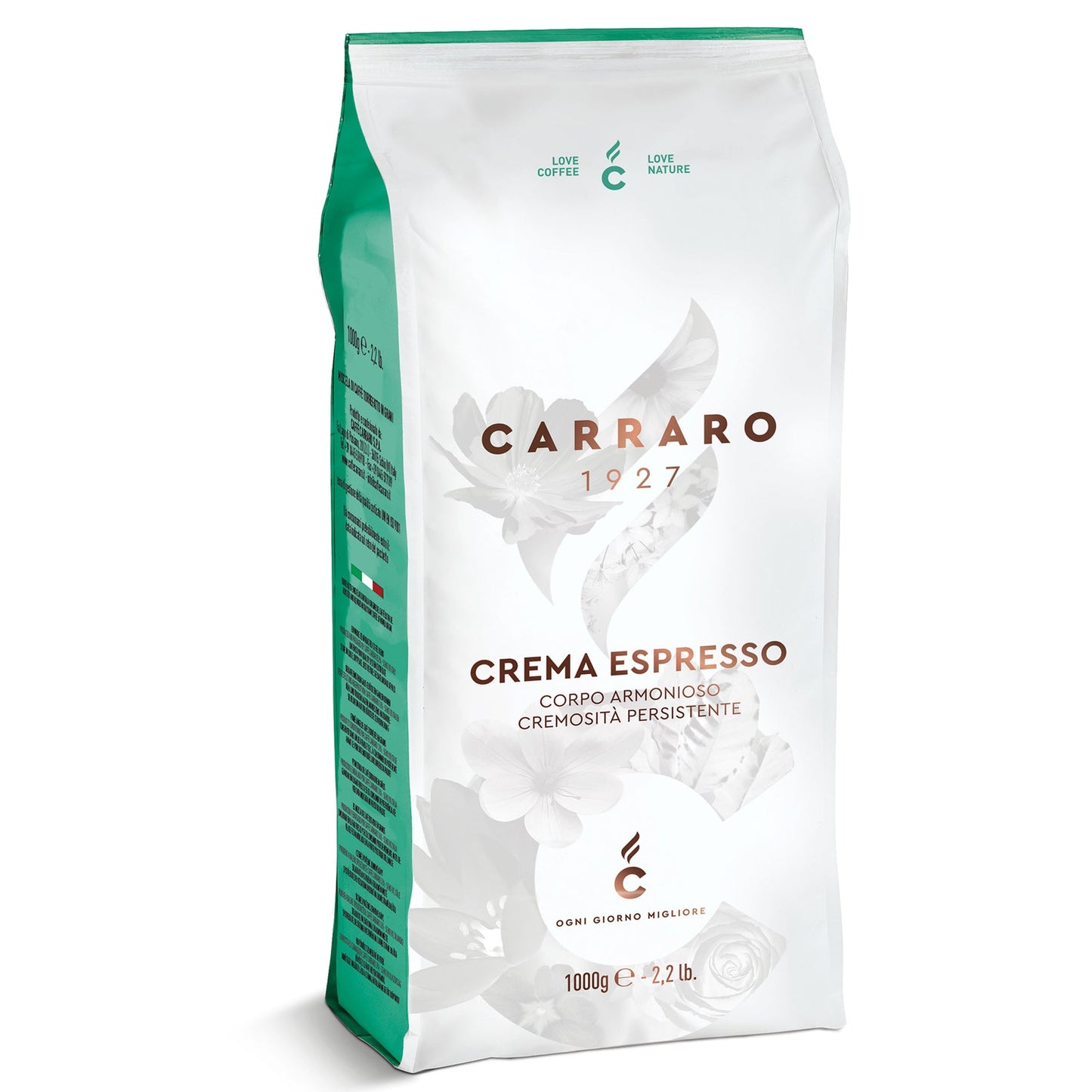 Carraro 1927 - Crema Espresso - FINE ITALIAN Coffee Beans - 1Kg