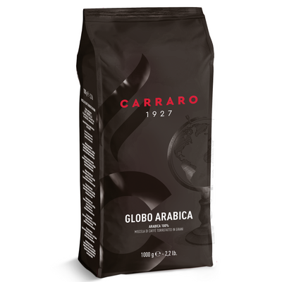 Carraro - GLOBO Arabica - FINE ITALIAN Coffee Beans - 1Kg - Arabica 100% simply silken