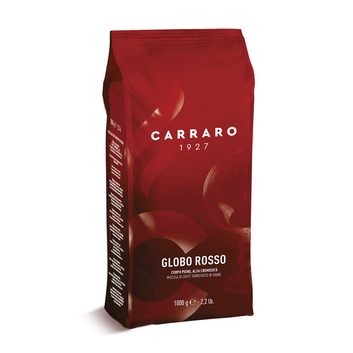 Carraro - GLOBO ROSSO - FINE ITALIAN Coffee Beans - 1Kg