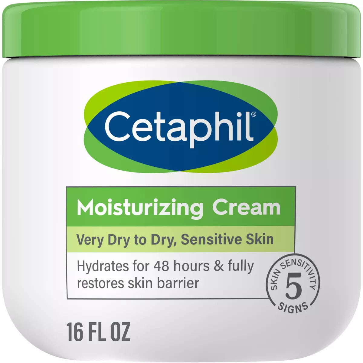 Cetaphil - Hydrating - Moisturizing Body Cream - Very Dry - Sensitive Skin - 16 fl oz (453g)