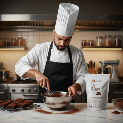 Vibgyor Cocoa Gold cocoa powder package on a white background