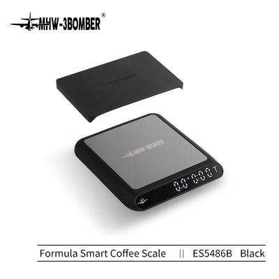 Coffee Cartel - MHW3 Bomber - Formula Smart Coffee Scale-130x150x28mm - Black, Digital, with Timer, Bluetooth - ES5486B