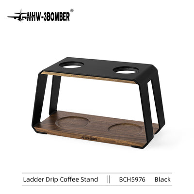 Coffee Cartel - MHW3 Bomber - Ladder Dripper Stand-Double Hole - Black, Metal - BCH5956