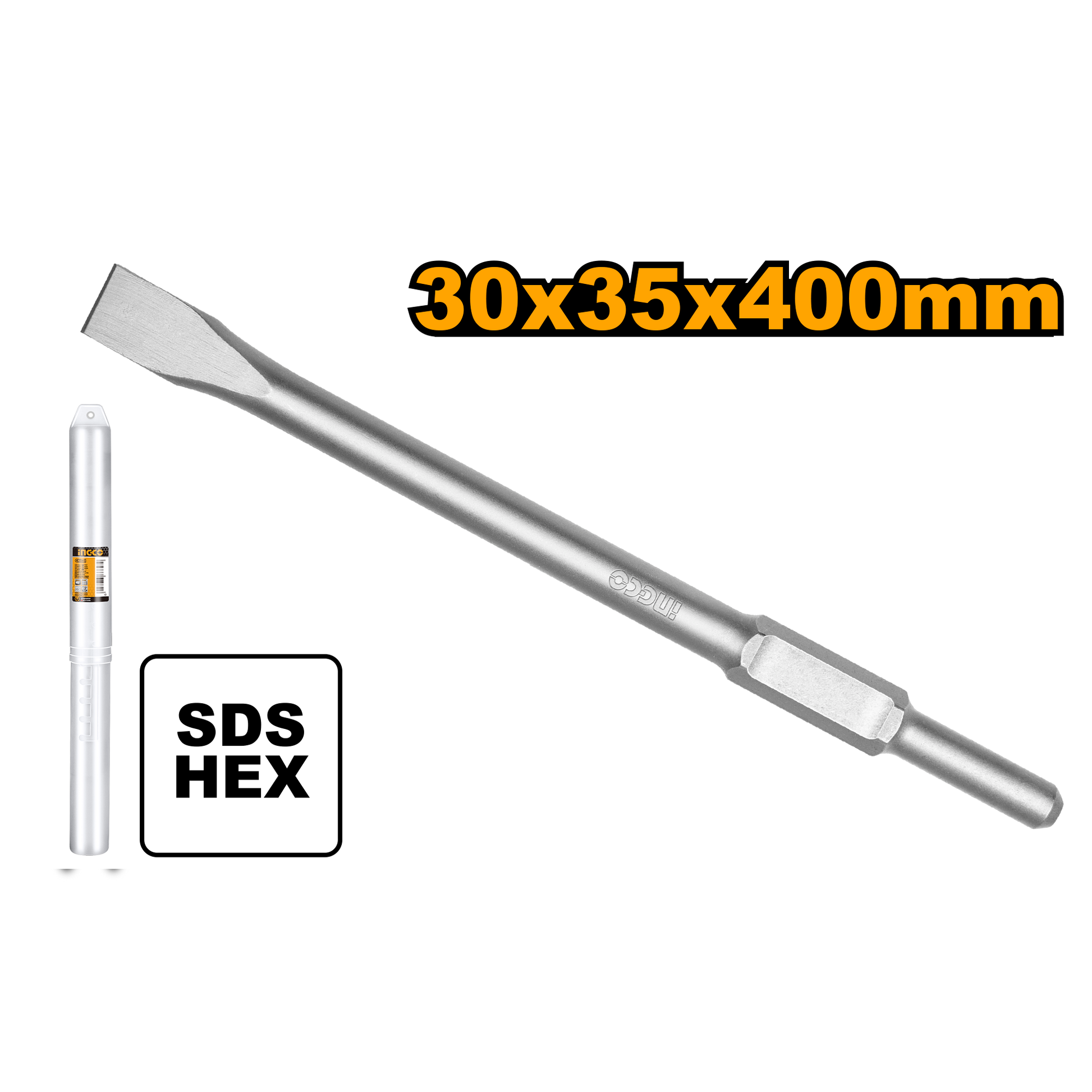 INGCO -  Hex chisel 30*400*35mm DBC03440012