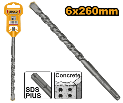 INGCO -  SDS plus hammer drill 6*260mm DBH1210604
