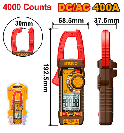 INGCO -  DC/AC clamp meter 4000 counts DCM62002