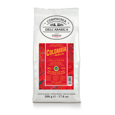 Caffè Corsini - Compagnia dell'Arabica - Columbia Medellin Supremo - 100% Arabica - Coffee Beans - 500g