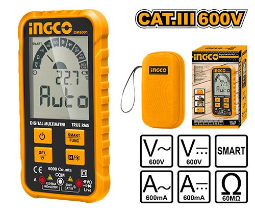 INGCO -  Digital multimeter 6000 counts DM6001