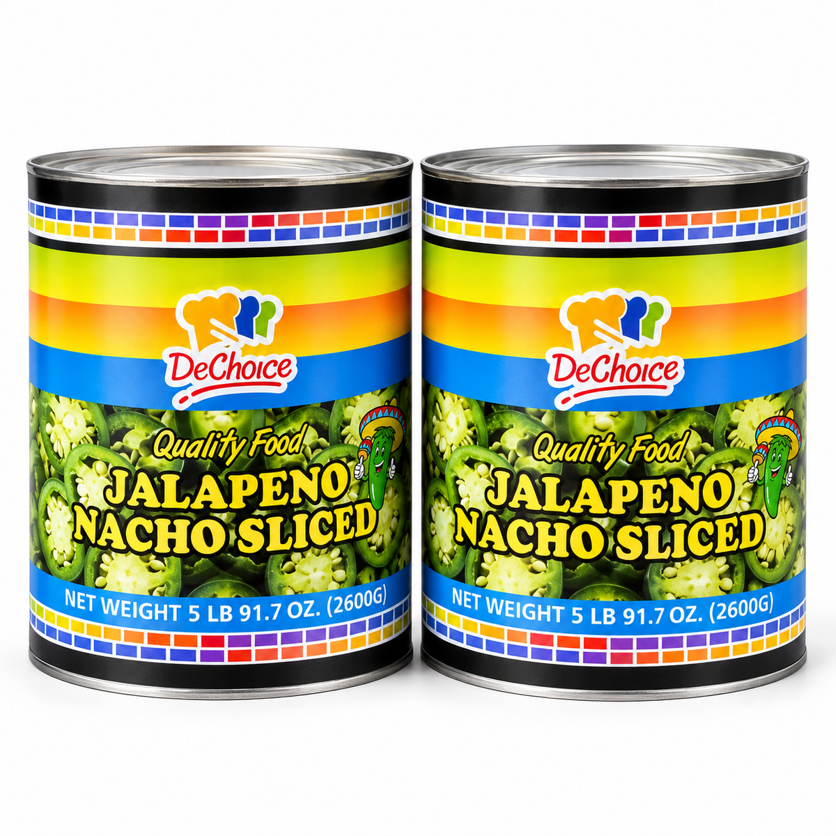 DeChoice - Quality Food - Jalapeno Nacho Sliced - 2600 g (net weight)