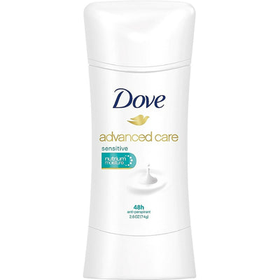 Dove - Advanced Care - Antiperspirant - Sensitive - 2.60 oz (76gm) | Jodiabaazar.com