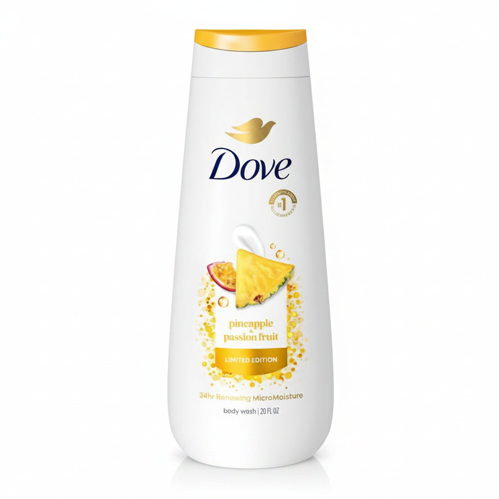 Dove - BODY WASH - pineapple + passion fruit - LIMITED EDITION - 20fl.oz