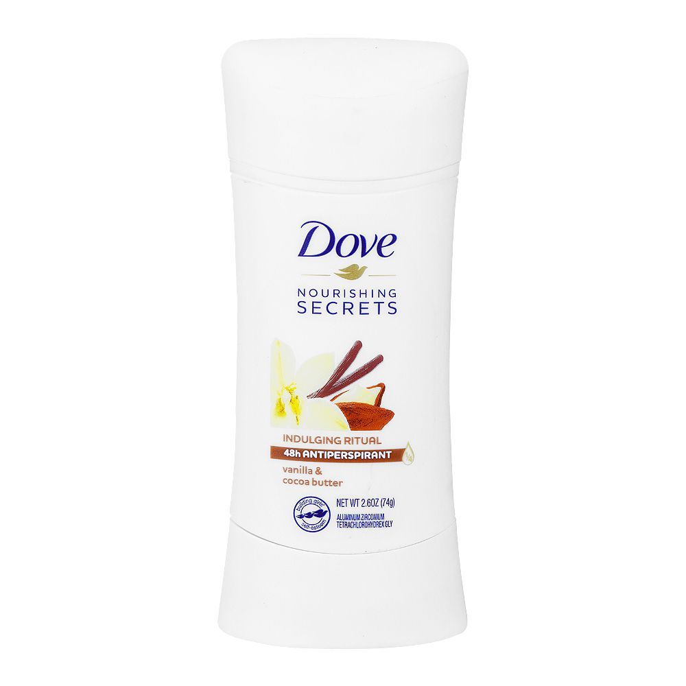 Dove - Advanced Care - Vanilla &amp; Cocoa Butter - Antiperspirant - Deodorant Stick - 2.60 oz (76gm)