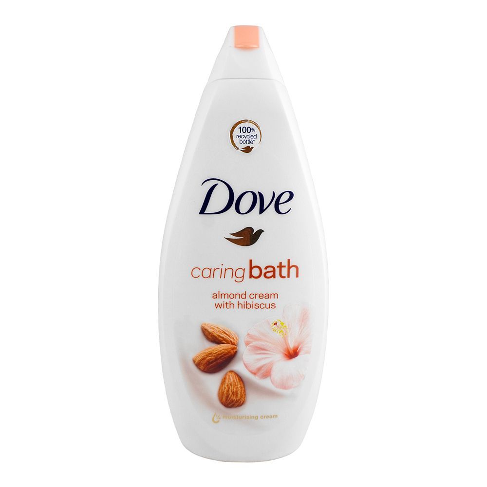 Dove - Caring Bath - Body Wash - Almond Cream With Hibiscus - 750 ml