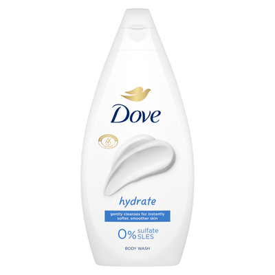 Dove - Hydrate - Body Wash - For Softer, Smoother Skin - 0% Sulfate - 450ml