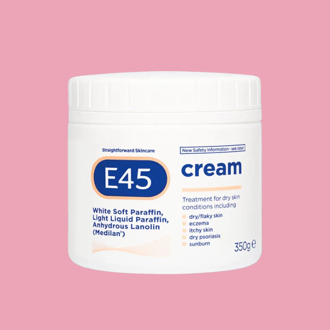 E45 - Moisturising CREAM - White Soft Paraffin - ( 1X6 ) 350g