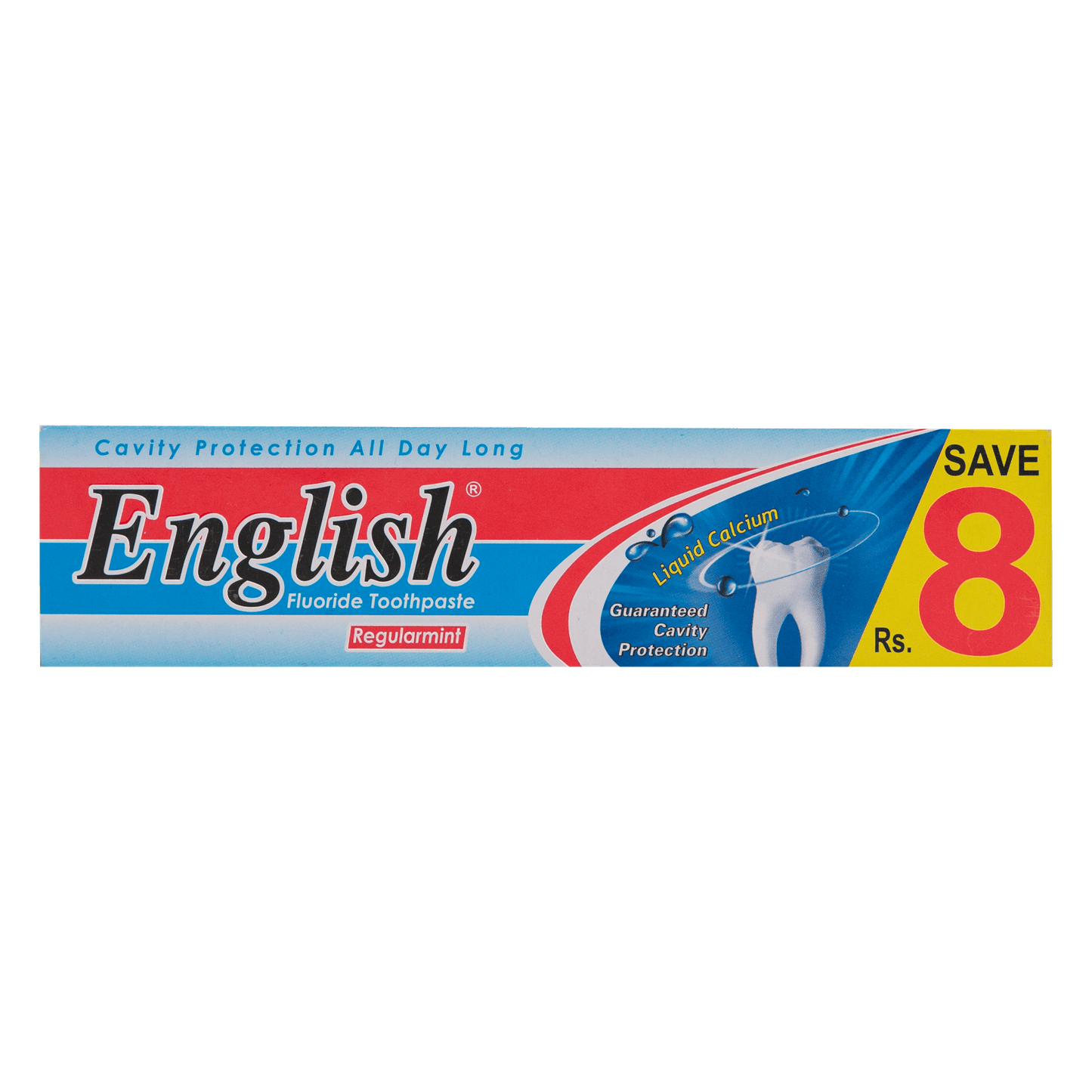 English Regularmint Toothpaste - Large Cavity Protection & Fresh Breath - Pack of 12 | Jodiabaazar.com