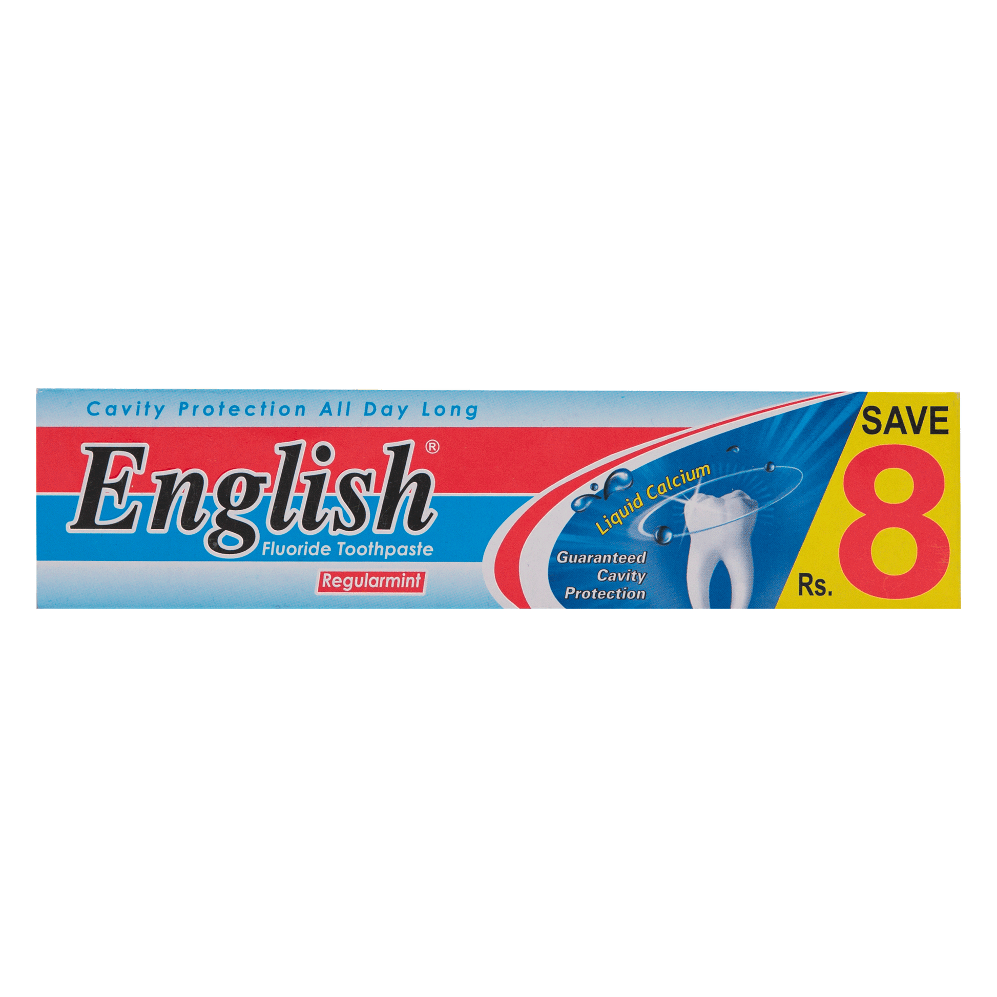 English Regularmint Toothpaste - Large Cavity Protection & Fresh Breath - Pack of 12 | Jodiabaazar.com