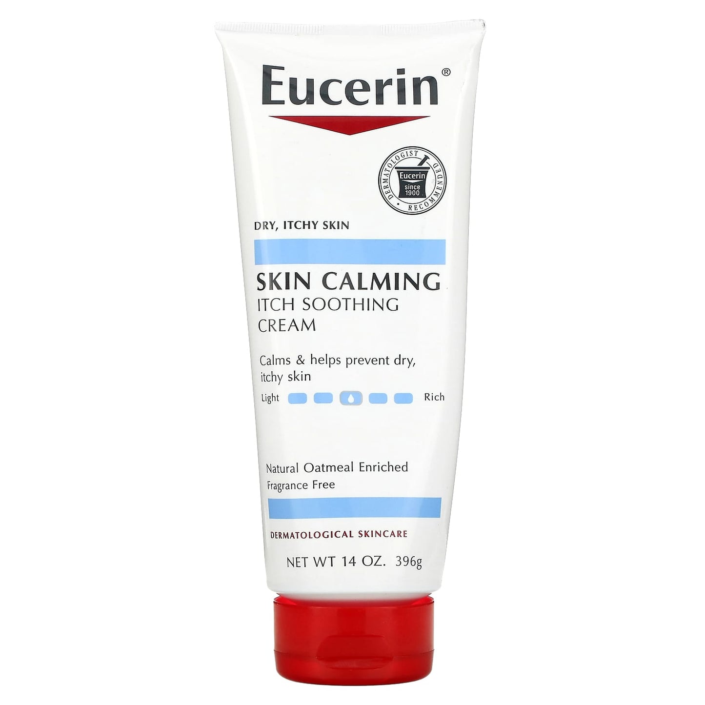 Eucerin - Skin Calming Itch Soothing Cream - 14Oz/396G - Fragrance Free