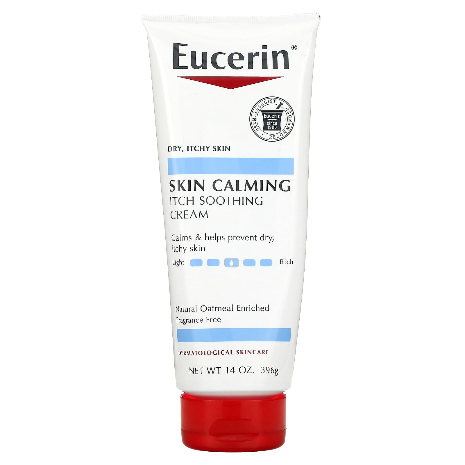 Eucerin - Skin Calming Itch Soothing Cream - 14Oz/396G - Fragrance Free