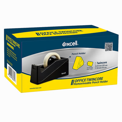 Excell - Office Stationary - Tape Dispenser & Cutter - ET-19125 (1" wide, 1"&3" dualcore)