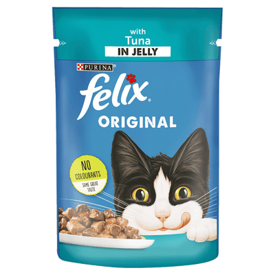 Purina FELIX® - Felix Original Poultry Selection - Tuna in Jelly Wet Cat Food - 20 packs x 100 gm