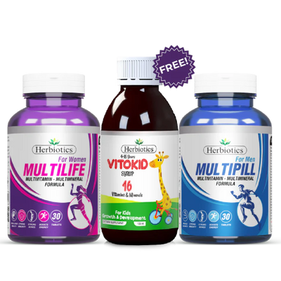 Herbiotics - Kids Multivitamin Bundle - Bundle - Set - Child Nutrition