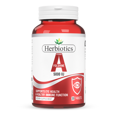 Herbiotics - Folshine - Supplement - 5000 IU - Vitamin A Vision