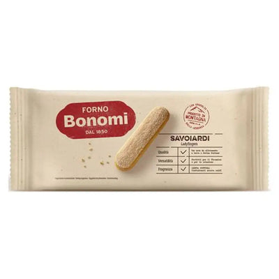 Forno Bonomi with Cacao - Ladyfingers Biscuits - Savoiardi - 200g - 15-Pack Carton