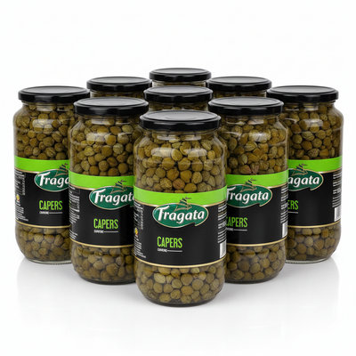 Fragata - Capers in Brine - 935g - Drained Weight: 595g- Pack Of 12