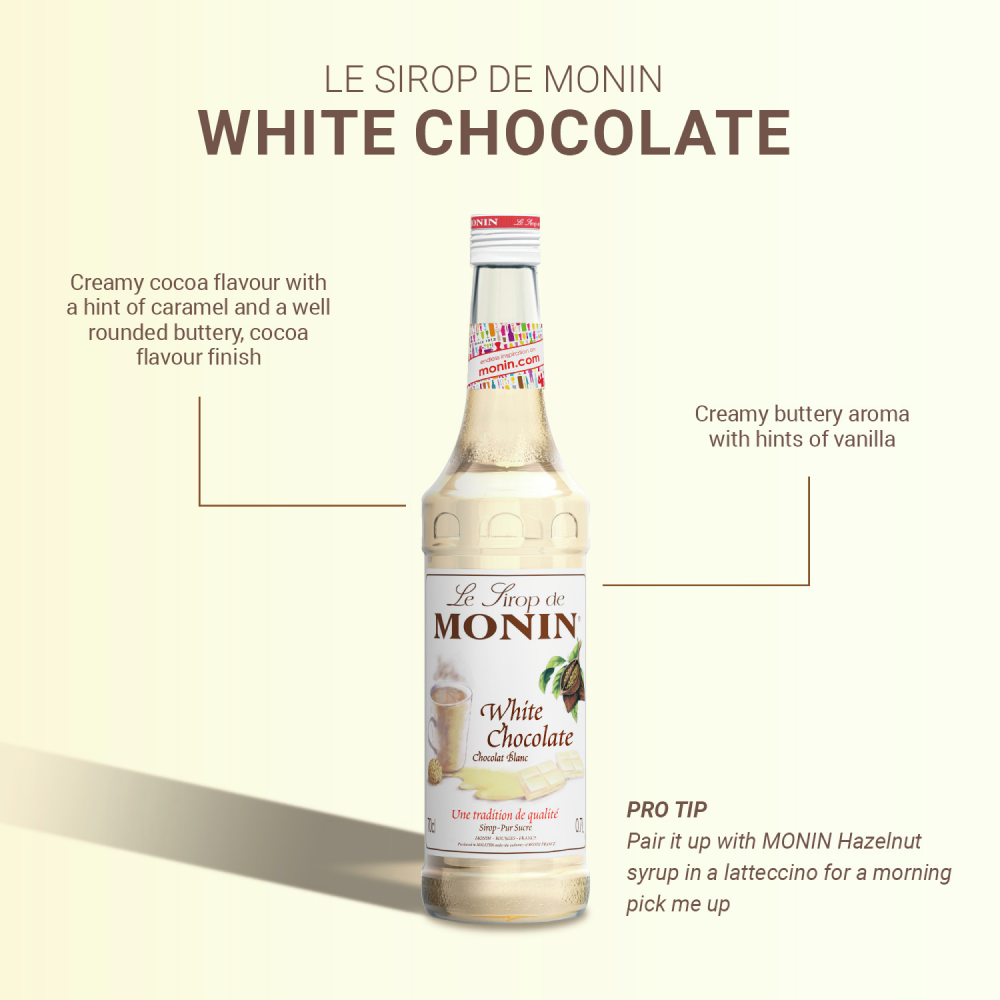 Monin - White Chocolate - Le Sirop De Monin - 700ml