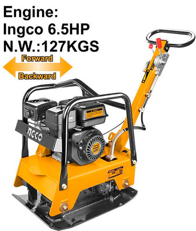 INGCO -  Gasoline reversible plate compactor 4800W GCP125-2