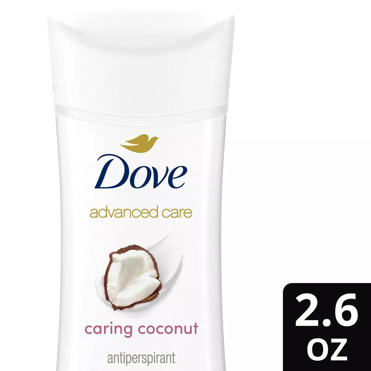 Dove Beauty - Advanced Care - Caring Coconut - 72-Hour Women's Antiperspirant - Deodorant - 2.6oz (76gm) | Jodiabaazar.com