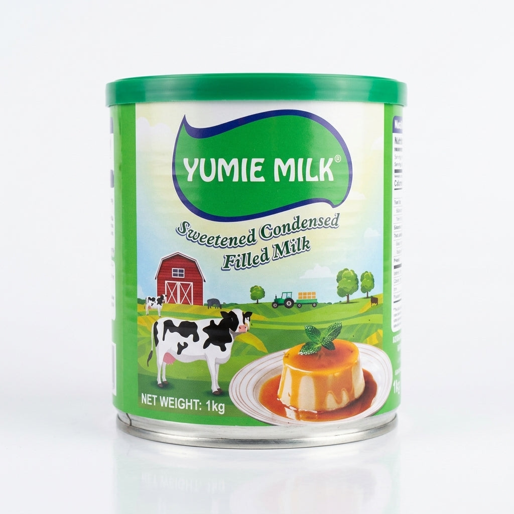 Yumie Milk Sweetened Condensed Filled Milk 1kg Can (Case of 24 Cans)
