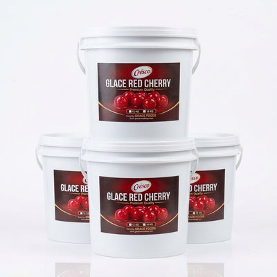 Cresco Premium Glacé Red Cherries (12 kg) – Bulk Bakery & Confectionery Ingredients