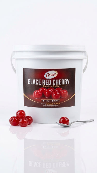 Cresco Premium Glacé Red Cherries (12 kg) – Bulk Bakery & Confectionery Ingredients