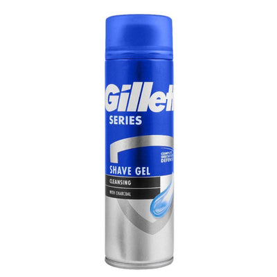 Gillette SERIES - SHAVE GEL - CLEANSING with CHARCOAL - (1X6) 200ml