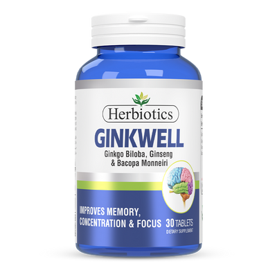 Herbiotics - Ginkwell - Supplement - Standard Pack - Memory Support
