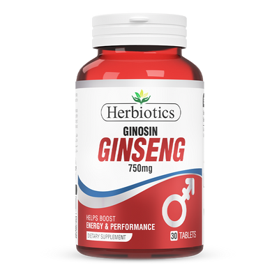 Herbiotics - Ginosin - Supplement - 750MG - Ginseng Focus