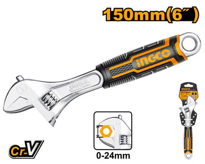 INGCO -  Adjustable wrench 150mm HADW131068