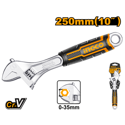 INGCO -  Adjustable wrench 250mm HADW131108