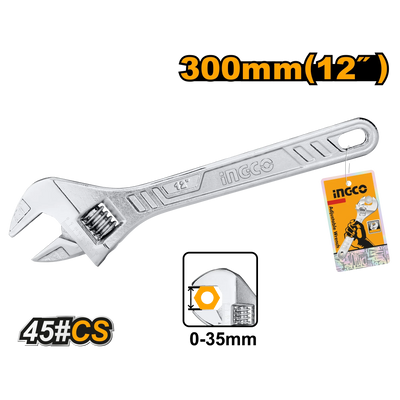 INGCO -  Adjustable wrench 300mm HADW131122