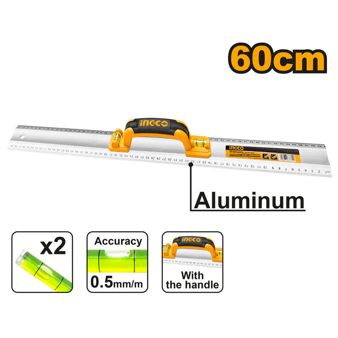 INGCO -  Aluminum Ruler 60cm HAR01060