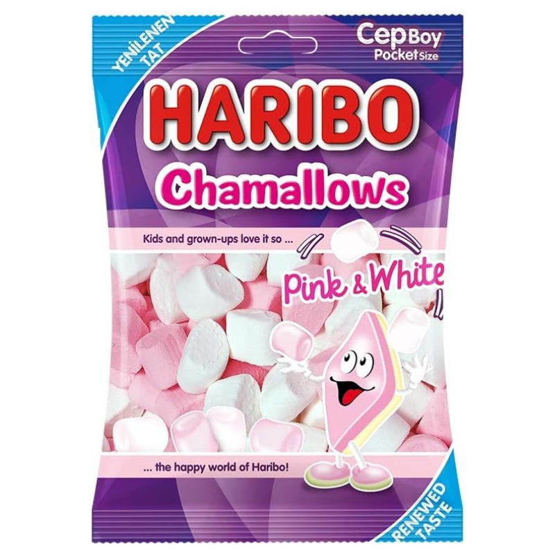 HARIBO - Chamallows - White & Pink Party - 25gm (NEW) - 18 CT